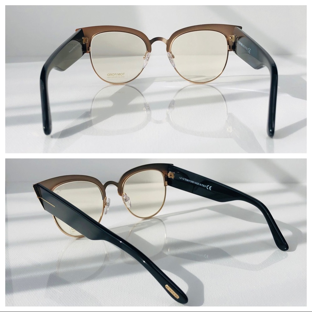 New TOM FORD Alexandra Black Cat Eye Glasses - Picture 7 of 16